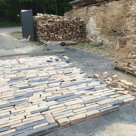 Gneiss pierres clivées